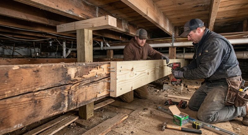 Basement Joist Repair in Conroe, TX