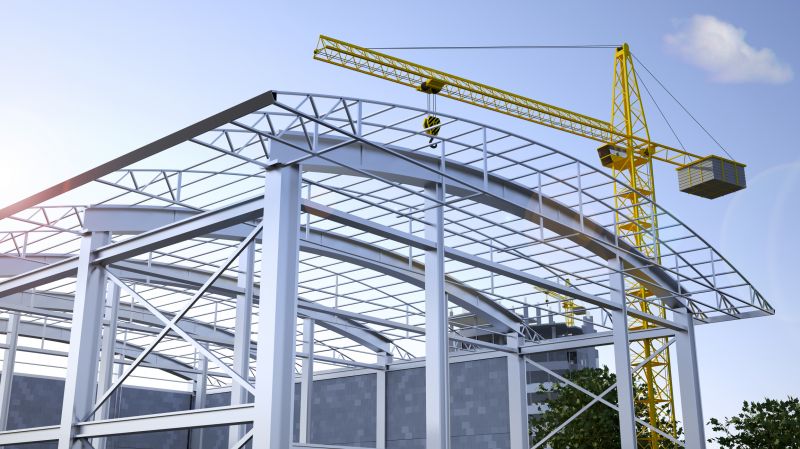 Construction Site with Trusses