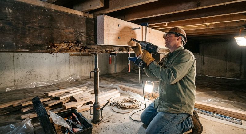 Wood Beam Replacement in Kansas City, KS